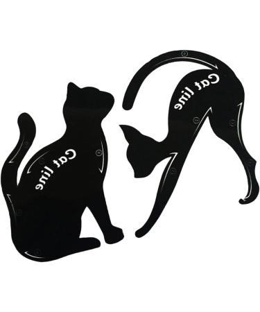 KALLORY Stencils 2pcs Eyeshadow Stencil Eye Stencil Eyeliner Stencil Mold The Cat Eye Makeup Set - Buy Online on GoSupps.com