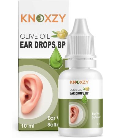 Knoxzy Olive Oil Drops for Ear Wax Removal Clinically Tested Natural Olive Oil Ear Drops for Effective Hardened Ear Wax Removal 10 ml (Pack of 3) - Buy Online on GoSupps.com