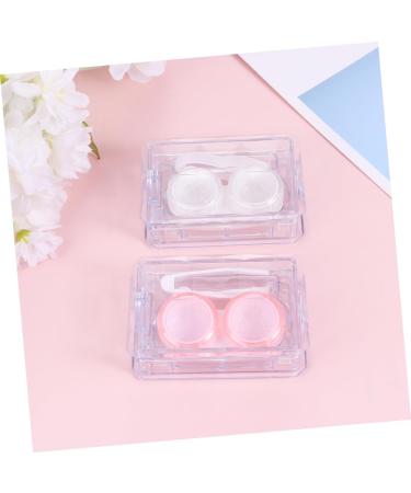 Solustre 6-Pack Mini Contact Lens Containers - Japanese Style Holder with Mirror & Cleaning Case - Buy Online on GoSupps.com