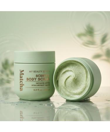 My Beauty Spot Scented Body Scrub for Women - Matcha Scented Body Scrub Natural Exfoliating Body Scrub Skin Exfoliator Infused with Hyaluronic Acid Romoves Dead Skin From Body - Extra Large 500 ml. - Buy Online on GoSupps.com