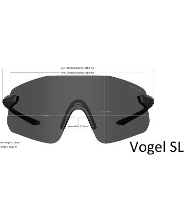 Tifosi Vogel SL Sport Sunglasses - Ideal for Baseball, Cycling, Golf - Crystal Smoke/Smoke Bright Blue - Men & Women - Buy Online on GoSupps.com
