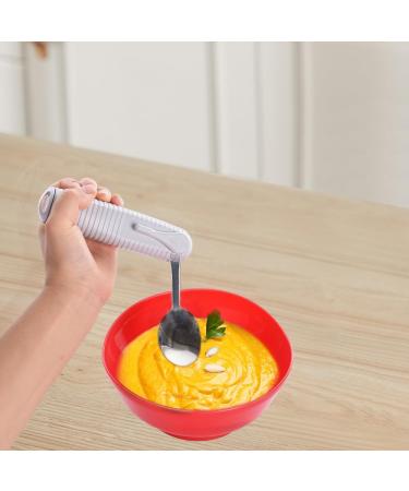 Forzaddik Adaptive Utensils Set for Arthritis Elderly - Easy Grip Forks & Spoons (Gray) - Buy Online on GoSupps.com