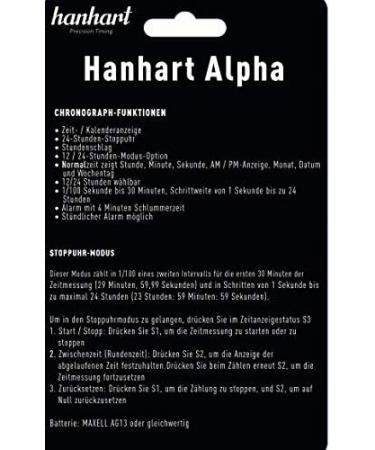 Hanhart Alpha Electronic Stopwatch - Digital Sports Timer for Sports & Leisure | International Shipping Available - Buy Online on GoSupps.com