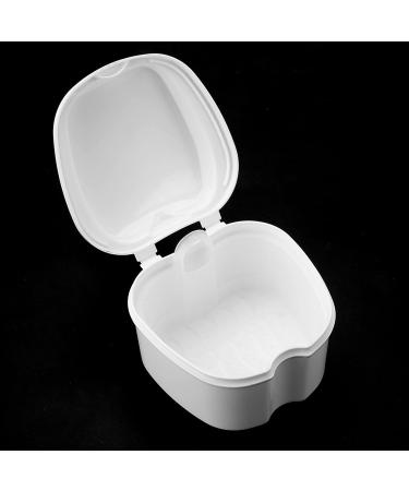 Verdant Touch Artificial Teeth Storage Box | Denture Storage Box with Filter Screen | Dental Appliance in White International Shipping Available - Buy Online on GoSupps.com