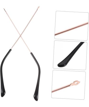 Plafope Rose Gold Sunglasses Repair Set - 1 Pair Schnapps Glasses Holder & Replacement Components - Perfect Glasses Bracket for Arm & Legs (14.00x0.50x0.40cm) - Buy Online on GoSupps.com