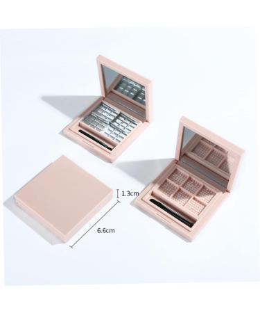 Outanaya 2pcs Empty Eye Shadow Pallet Highlighters Empty Eyeshadow Palette Empty Eyeshadow Dish 1 count (Pack of 1) Pink - Buy Online on GoSupps.com