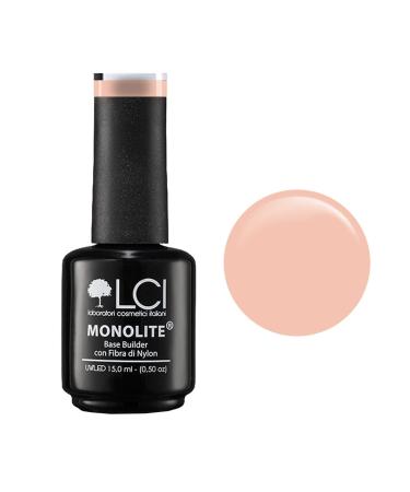 LCI Cosmetics Monolite Base builder gel with nylon fiber 15 ml Pink Rose