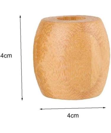 Froiny 4pcs Eco Bamboo Toothbrush Holder | Sustainable Wooden Bathroom Stand & Accessories - Buy Online on GoSupps.com