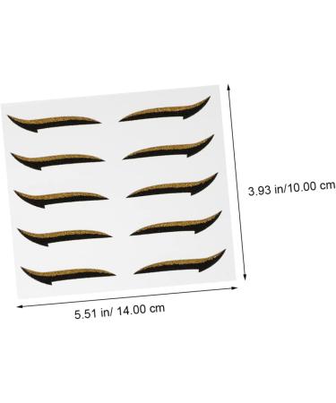 POPETPOP 20 Pairs Eyeshadow Stickers Instant Eye Tapes Glitter Reusable Eyeliner Sticker Shimmer No Smudge - Buy Online on GoSupps.com