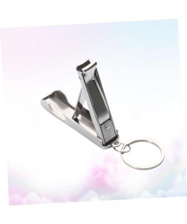 Ipetboom Stainless Steel Bottle Opener Stainless Steel Nail Clipper Stainless Steel Keychain Fold Nail Clippers - Buy Online on GoSupps.com
