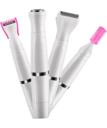 Solustre Women's Electric Hair Razor - 2 Pcs Hair Removal Set | Private Shaving Tool | White Cosmetics - Buy Online on GoSupps.com