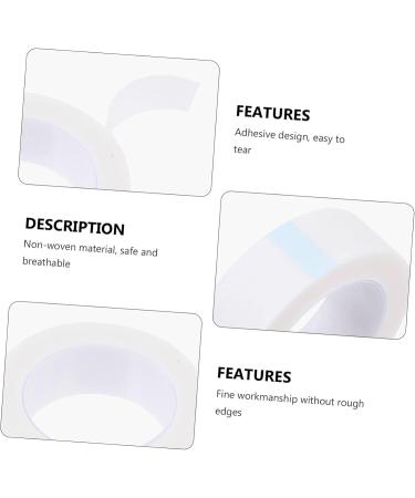 DRESSOOS 8 Rolls Eyelash Tape Eye Skin Tape Eye Eye Skin Cover Lash Extension Tape Lash Extensions Supplies Eye Protection Extension Belt Non-woven Fabric White 4X4X1.25CM White - Buy Online on GoSupps.com