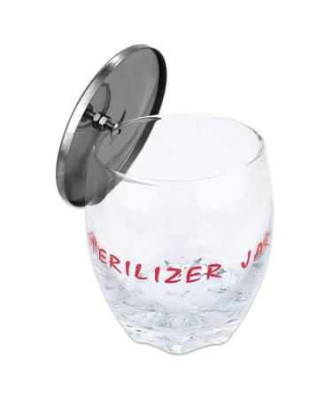 Small Disinfecting Sterilizer Jar with Metal Lid for Manicure Tools - 4.18x3.2 Inch (Pack of 1) - Buy Online on GoSupps.com