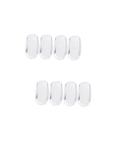 GLEAVI 4 Pairs Heel Pad Heel Pad Heel Cushion Inserts Heel Cushions Inserts Foot Care Heel Pads Heel Inserts Boot Heels Shoe Inserts Foot Heel Cushions Ripple Men and Women Carpet Gel