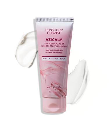 Conscious Chemist 10% Azelaic Acid Cream 50g | Face Moisturizer for Acne-Prone Skin Redness Relief & Irritation | For Men & Women | All Skin Types | Azicalm