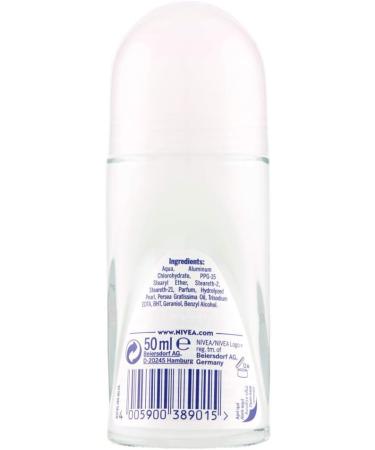NIVEA Pearl & Beauty Roll-On Deodorant 6 x 50 ml Antiperspirant Deodorant with Pearl Extracts Roll-on Deodorant that regulates perspiration for 48 hours - Buy Online on GoSupps.com