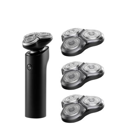 Head Shaver for Men Electric Shaver Razor Head Dry Wet Shaving Washable Main-Sub Dual Blade Turbo+ Mode Comfy