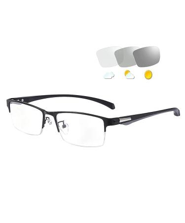 Photochrome progressive multifocus reading glasses self-tinting UV400 reading glasses photochrome men women semi-burning glasses rectangular UV protection sunglasses for reading outdoors (3.0 x) - Buy Online on GoSupps.com