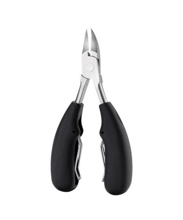 Precision Toenail Clippers Nail Clippers Trimmer for Thick or Ingrown Toenails Fingernail Clipper Surgical Grade Stainless Steel for Ingrown & Thick Nail (Black)
