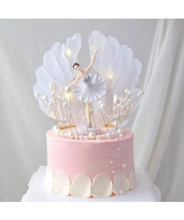 6 Pcs Imitation Feather Cake Toppers Angel Wing Cake Topper Wedding Cake Toppers Tea Party Cake Decorations Birthday Cake Toppers for Baby Shower - Buy Online on GoSupps.com