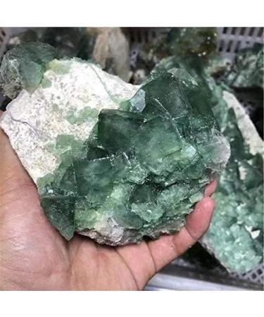 1pc 500G-700G Natural Crystal Cluster Green Fluorite raw Crystals Stones Bulk ERBDRGAZ - Buy Online on GoSupps.com