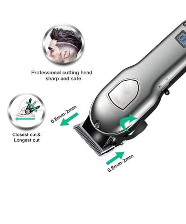 Professional Hair Clippers for Men - Adjustable Taper Trimmer with Rechargeable 1800mAh Li-ion Battery | International Shipping Available - Buy Online on GoSupps.com
