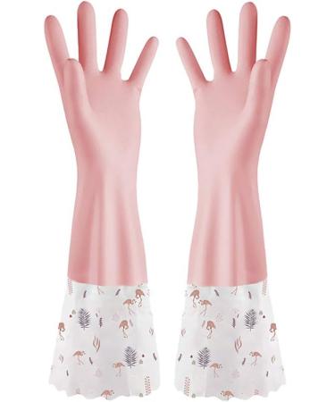1Pair Wet-Proof Home Use Long Kitchen Clean Cleaning Pink For Morandi Single Layer - Buy Online on GoSupps.com