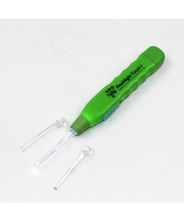 FOMIYES LED Ear Wax Removal Tools - Stainless Steel Ear Cleaner Spoon with Syringe for Ear Care - Portable Ear Wax Cleansing Kit - Random Color - Buy Online on GoSupps.com