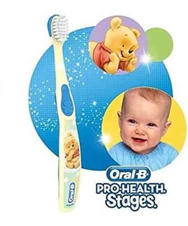 Oral-B Baby Toothbrush for Ages 4-24 Months, Kids Stages Pack of 6, Assorted Characters - Buy Online on GoSupps.com