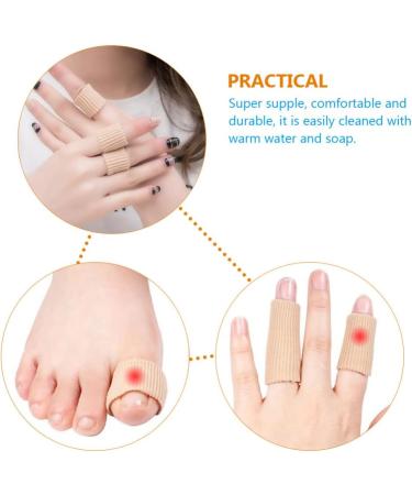 10PCS Toe Tubes Sleeves for Bunion Relief and Toe Protection - 3 Sizes - Buy Online on GoSupps.com