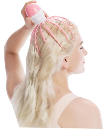 Healeved 3ST Scalp Massager & Shampoo Brush - Multi-Use Head Gua Sha Tool | Baby Octopus Design | ABS Pink Massage Claw - Buy Online on GoSupps.com
