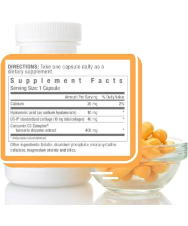 Consult Health Joint Solution Advanced Anti-Aging Total Joint Health Dietary Supplement with UC Type 2 Collagen Hyaluronic Acid Curcumin for Maximum Flexibility and Reducing Discomfort 90 Capsules - Buy Online on GoSupps.com