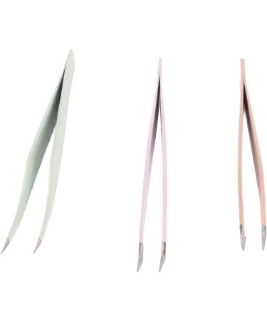 Premium Stainless Steel Eyelash Tweezers - 3-Part False Eyelash Applicator for Home & Salon Use - Buy Online on GoSupps.com