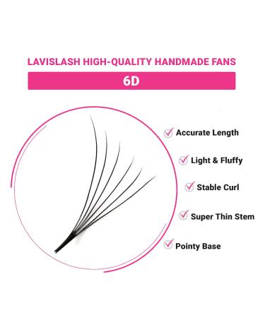 LAVISLASH 1000 Promade Fans 6 Mix Volume Lash Extensions - Individual Eyelash Extensions 3D-16D Fan - 0.03/0.05/0.07mm Thickness - Long Lasting C/D/CC Curl | 8-16mm Length - Easy Lashes Extension - Buy Online on GoSupps.com