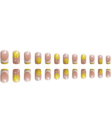 FEIlei 24Pcs Press on Nails Short Design Fake Nails Wearable Fake Nails Set for Women 4# - Buy Online on GoSupps.com