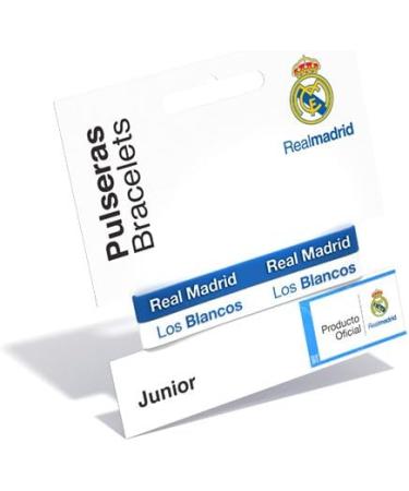 Real Madrid 3D Blue & White Silicone Bracelet for Women & Children - Official Licensed Product - Buy Online on GoSupps.com