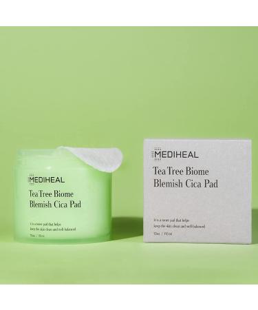 MEDIHEAL Tea Tree Biome Blemish Cica Pad (70 Pads) - Korean Manyo Skincare for Sensitive Skin - Buy Online on GoSupps.com