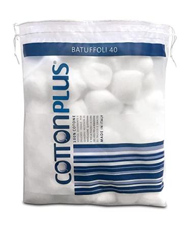 Cotton plus 40 pieces - medical line |100% pure hydrophilic cotton for medical purposesSoft and absorbent.40 Unit Confezione da 1) - Buy Online on GoSupps.com