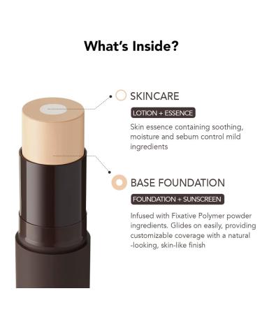 OBgE Natural Cover Foundation 2 Beige (13g/4.06 oz) - Stick Foundation with Brush for Flawless Skin Tone Correction and Blemish Coverage - Buy Online on GoSupps.com