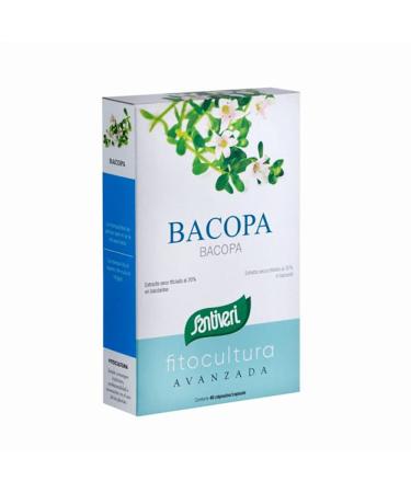 SANTIVERI BACOPA 40cap. compl ment alimentaire sous forme de g lules bo te de 40 g lules prendre r guli rement selon la dose conseill e et facilite la prise en charge de votre bien- tre au quoti