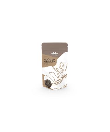 Entosus - dried and roasted grilling taste: pure 1x 20g crunchy snack grilling sustainable meat substitute insects as a protein snack or as a cooking ingredient in Germany bred 1x 20g