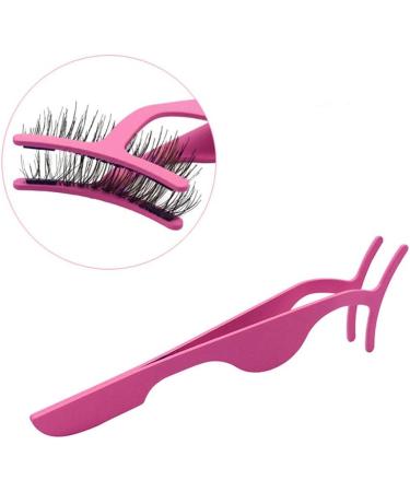 Stainless Steel Magnetic False Eyelash Tweezers Applicator Clip Women Makeup Tool - Buy Online on GoSupps.com