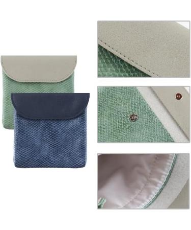 DGWerko Women's Leather Napkin Storage Bag Set | 2 Piece Organizer | 12.7x12.7 cm Period & Makeup Bag for Women & Girls - International Shipping - Buy Online on GoSupps.com