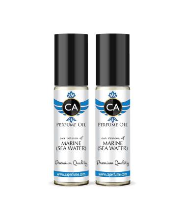 CA Perfume Impression of Emra Marine Sea Water For Women & Men Replica Fragrance Body Oil Dupes Alcohol-Free Essential Aromatherapy Sample Travel Size Concentrated Long Lasting Roll-On 0.3 Fl Oz-X2 Aquatic 0.66 Fl Oz (Pack of 1)