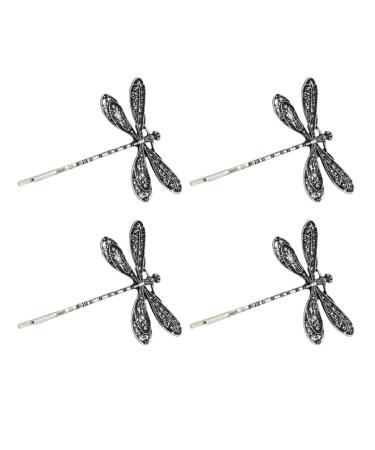 LALAFINA 4Pcs Vintage Dragonfly Hair Clips Dragonfly Bobby Pins Retro Dragonfly Hairpin Wedding Hair Clips Vintage Bobby Pins for Women Wedding - Buy Online on GoSupps.com