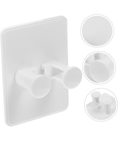 Hootnee 4-Piece Razor Tool Holder Set | Suction Door Hooks & Shaving Stand | White ABS | Ideal for Bathroom Storage - Buy Online on GoSupps.com