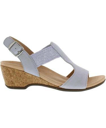 Vionic Women's Paradise Kaytie Backstrap Wedges - Blue Haze - Medium Fit 6 - Buy Online on GoSupps.com
