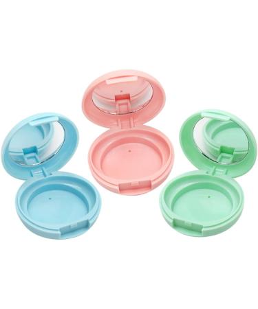 CIMAXIC 1 Set 2pcs portable powder container loose powder container makeup powder filling Packing box 6.1x6.1cm Blue - Buy Online on GoSupps.com