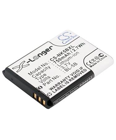 (750mAh/3.7V) BL-5B EZ Digital NV-1 Battery Compatible for (750mAh/3.7V) BL-5B EZ Digital NV-1 Battery