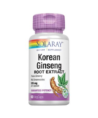 Solaray Korean Ginseng Root Extract 535 mg 60 Vegcaps
